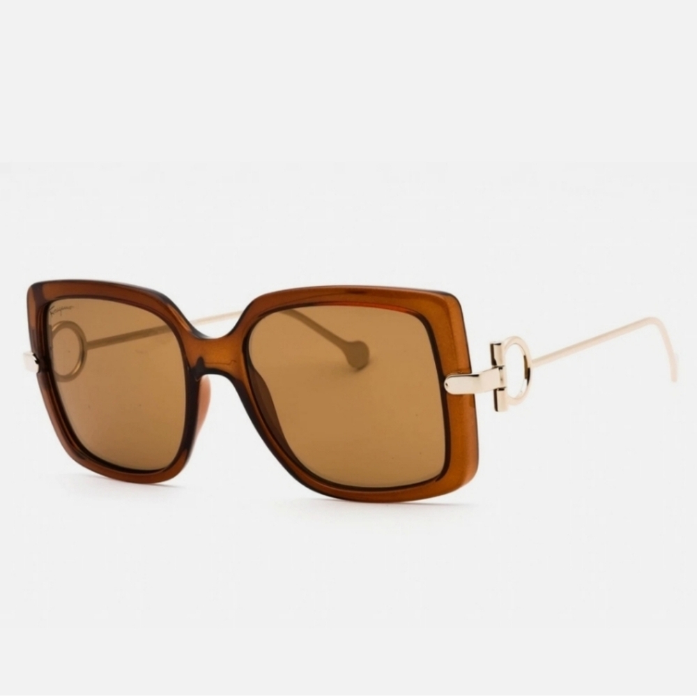 Salvatore Ferragamo Brown Sunglasses